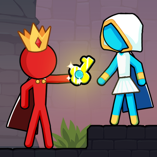 Stickman Red Boy And Blue Girl.png